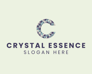 Luxurious Crystal Letter C logo design