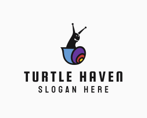 Garden Snail Shell logo design