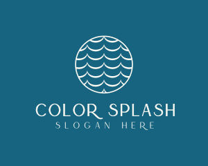 Wave Water Splash logo design