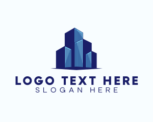 Hostel - Building Realtor Condominium logo design