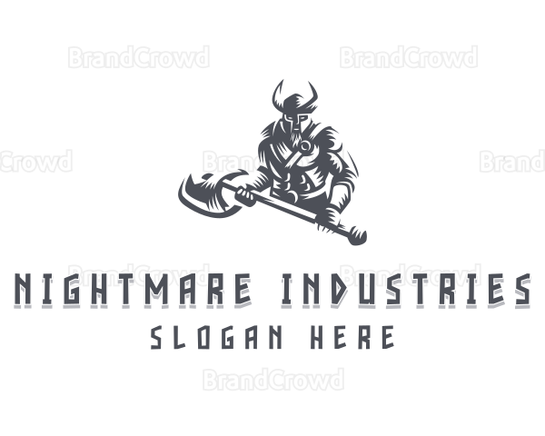 Viking Barbarian Warrior Logo