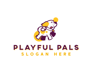 Dog Playful Pet logo design