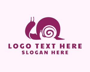 Nautilus - Spiral Shell Snail logo design