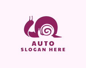 Spiral Shell Snail Logo