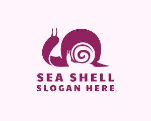 Mollusk - Spiral Shell Snail logo design