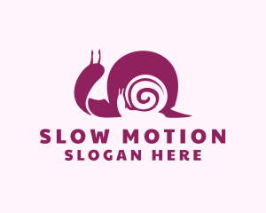 Spiral Shell Snail logo design