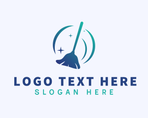 Clean - Housekeeping Clean Mop logo design