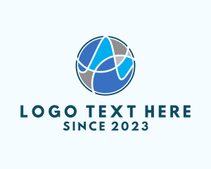 World - International Network Technology logo design