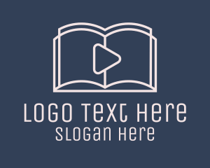 Tutorial - Monoline Audiobook Play logo design