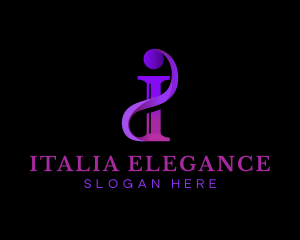 Elegant Boutique Letter I  logo design