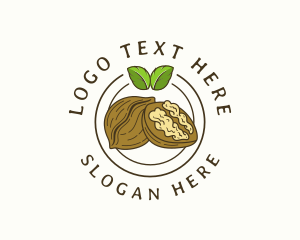 Vegan - Organic Walnut Farm logo design