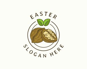 Vegan - Organic Walnut Farm logo design