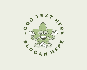 Retro - Marijuana Weed Herbal logo design