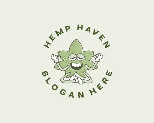 Marijuana Weed Herbal logo design