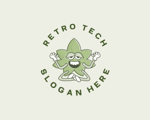 Marijuana Weed Herbal logo design