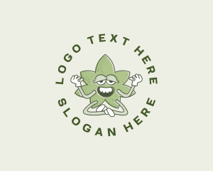 Ganja - Marijuana Weed Herbal logo design