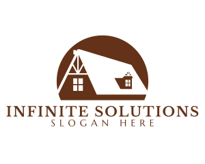 Cabin Roof Construction Logo