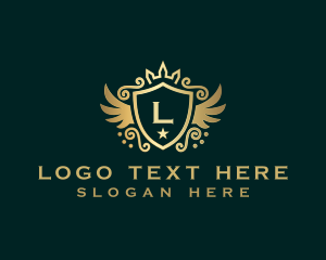 Lettermark - Royal Premium Shield logo design