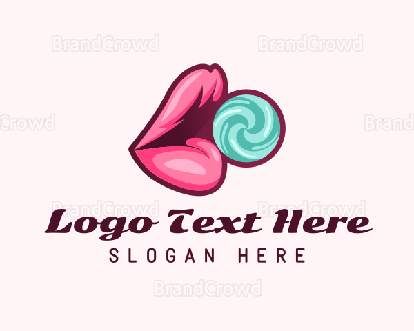 Lips Candy Treat Logo