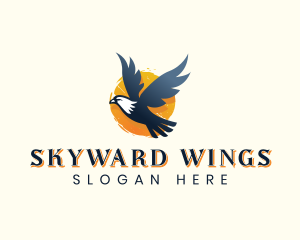 Flying - Flying Wild Eagle logo design