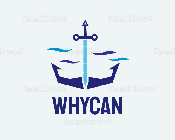 Sword Sea Anchor Logo