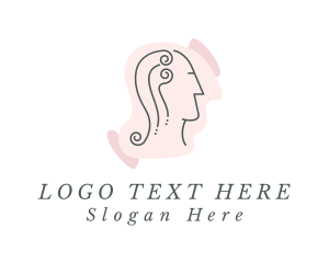 Lady - Beauty Hairdresser Woman logo design
