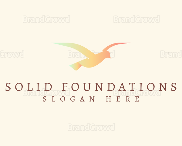 Flying Bird Silhouette Logo