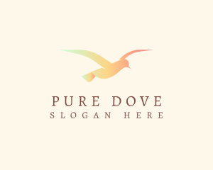 Flying Bird Silhouette logo design