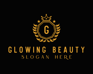 Institution - Golden Luxury Crown logo design