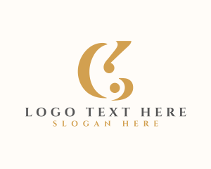 Negative Space - Elegant Luxury Jewelry Letter C logo design