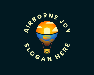 Hot Air Balloon Travel logo design