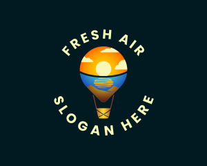 Hot Air Balloon Travel logo design