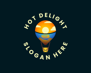 Hot Air Balloon Travel logo design