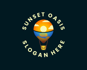 Hot Air Balloon Travel logo design