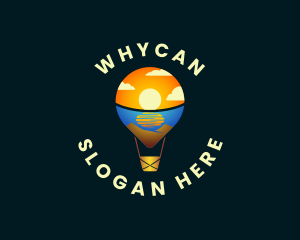 Coast - Hot Air Balloon Travel logo design