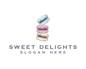 Macaroon - Sweet Macaron Dessert logo design