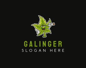 Cannabis - Weed Tobacco Smoker logo design