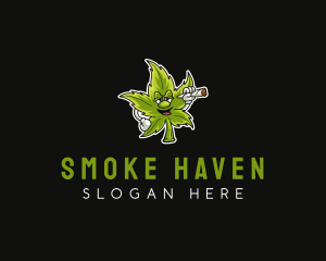 Weed Tobacco Smoker logo design