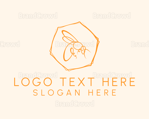 Hexagon Bee Farm Logo