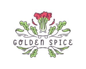 Spice Kimchi Cabbage logo design