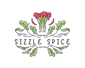 Spice Kimchi Cabbage logo design