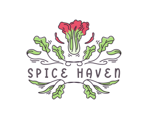 Spice - Spice Kimchi Cabbage logo design