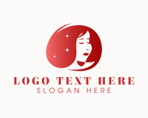 Hairdresser - Woman Hair Styling logo design