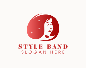 Woman Hair Styling logo design