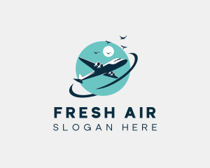 Airplane Flight Aviation logo design