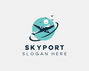 Airport - Airplane Flight Aviation logo design