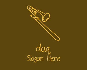 Golden Trumpet Monoline  Logo