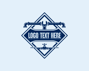 Handyman - Plumbing Valve Wrench logo design