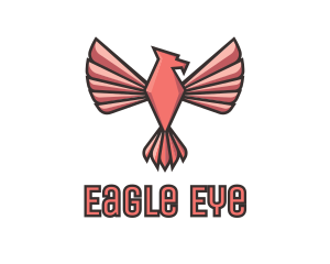 Eagle - Pink Eagle Bird logo design