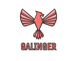 Pink - Pink Eagle Bird logo design